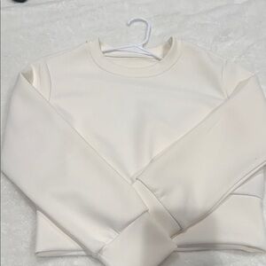 Cream Crew Neck Women's Sweater